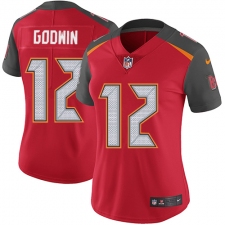 Women's Nike Tampa Bay Buccaneers #12 Chris Godwin Elite Red Team Color NFL Jersey