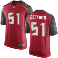 Men's Nike Tampa Bay Buccaneers #51 Kendell Beckwith Game Red Team Color NFL Jersey