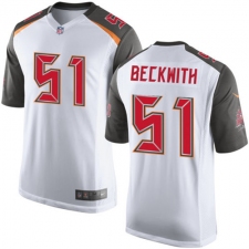 Men's Nike Tampa Bay Buccaneers #51 Kendell Beckwith Game White NFL Jersey