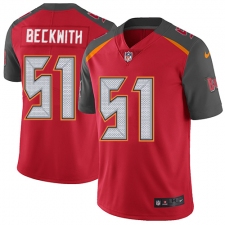Men's Nike Tampa Bay Buccaneers #51 Kendell Beckwith Red Team Color Vapor Untouchable Limited Player NFL Jersey