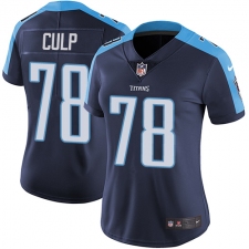 Women's Nike Tennessee Titans #78 Curley Culp Elite Navy Blue Alternate NFL Jersey