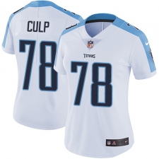 Women's Nike Tennessee Titans #78 Curley Culp Elite White NFL Jersey