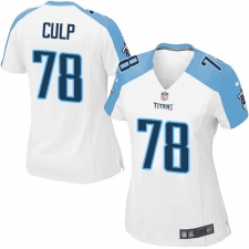 Women's Nike Tennessee Titans #78 Curley Culp Game White NFL Jersey