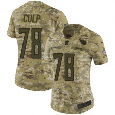 Women's Nike Tennessee Titans #78 Curley Culp Limited Camo 2018 Salute to Service NFL Jersey