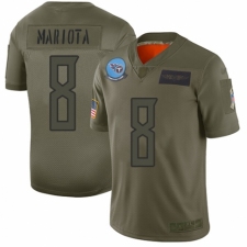 Men's Tennessee Titans #8 Marcus Mariota Limited Camo 2019 Salute to Service Football Jersey