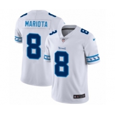 Men's Tennessee Titans #8 Marcus Mariota White Team Logo Cool Edition Jersey