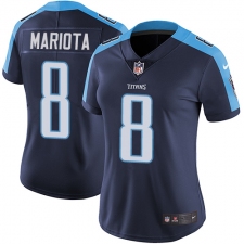 Women's Nike Tennessee Titans #8 Marcus Mariota Elite Navy Blue Alternate NFL Jersey