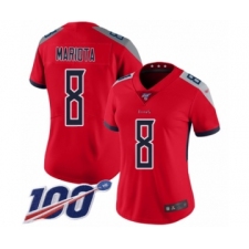 Women's Tennessee Titans #8 Marcus Mariota Limited Red Inverted Legend 100th Season Football Jersey