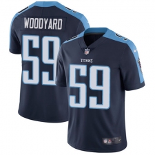 Youth Nike Tennessee Titans #59 Wesley Woodyard Elite Navy Blue Alternate NFL Jersey