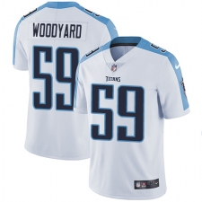 Youth Nike Tennessee Titans #59 Wesley Woodyard Elite White NFL Jersey