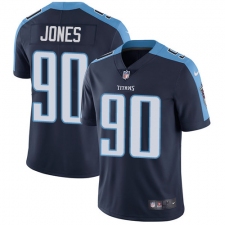 Youth Nike Tennessee Titans #90 DaQuan Jones Elite Navy Blue Alternate NFL Jersey