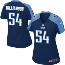 Women's Nike Tennessee Titans #54 Avery Williamson Game Navy Blue Alternate NFL Jersey