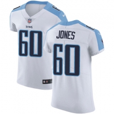 Men's Nike Tennessee Titans #60 Ben Jones White Vapor Untouchable Elite Player NFL Jersey