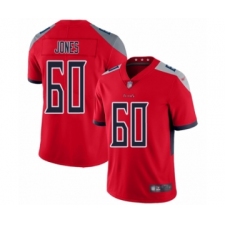 Youth Tennessee Titans #60 Ben Jones Limited Red Inverted Legend Football Jersey
