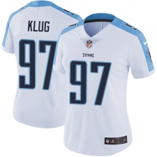 Women's Nike Tennessee Titans #97 Karl Klug Elite White NFL Jersey
