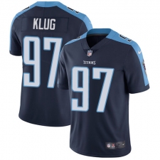 Youth Nike Tennessee Titans #97 Karl Klug Elite Navy Blue Alternate NFL Jersey