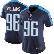 Women's Nike Tennessee Titans #96 Sylvester Williams Elite Navy Blue Alternate NFL Jersey