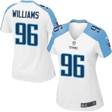 Women's Nike Tennessee Titans #96 Sylvester Williams Game White NFL Jersey
