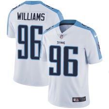 Youth Nike Tennessee Titans #96 Sylvester Williams Elite White NFL Jersey