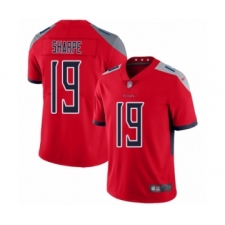 Men's Tennessee Titans #19 Tajae Sharpe Limited Red Inverted Legend Football Jersey