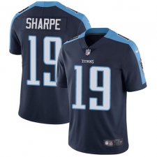 Youth Nike Tennessee Titans #19 Tajae Sharpe Navy Blue Alternate Vapor Untouchable Limited Player NFL Jersey