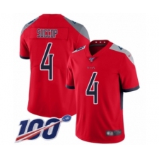 Men's Tennessee Titans #4 Ryan Succop Limited Red Inverted Legend 100th Season Football Jersey