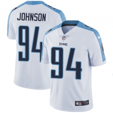 Youth Nike Tennessee Titans #94 Austin Johnson White Vapor Untouchable Limited Player NFL Jersey