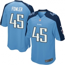 Men's Nike Tennessee Titans #45 Jalston Fowler Game Light Blue Team Color NFL Jersey