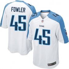Men's Nike Tennessee Titans #45 Jalston Fowler Game White NFL Jersey