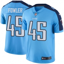 Men's Nike Tennessee Titans #45 Jalston Fowler Light Blue Team Color Vapor Untouchable Limited Player NFL Jersey