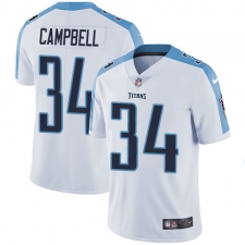 Youth Nike Tennessee Titans #34 Earl Campbell Elite White NFL Jersey
