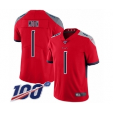 Youth Tennessee Titans #1 Warren Moon Limited Red Inverted Legend 100th Season Football Jersey