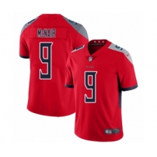 Men's Tennessee Titans #9 Steve McNair Limited Red Inverted Legend Football Jersey