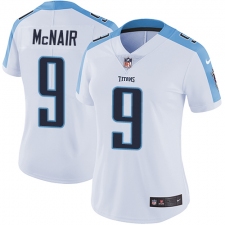 Women's Nike Tennessee Titans #9 Steve McNair Elite White NFL Jersey