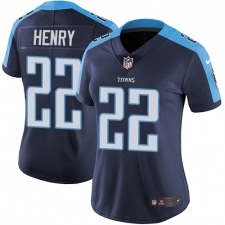 Women's Nike Tennessee Titans #22 Derrick Henry Elite Navy Blue Alternate NFL Jersey