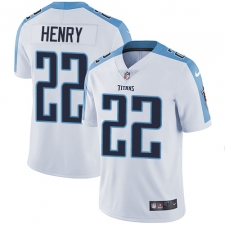 Youth Nike Tennessee Titans #22 Derrick Henry Elite White NFL Jersey