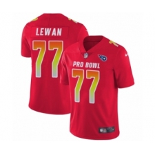 Men's Nike Tennessee Titans #77 Taylor Lewan Limited Red AFC 2019 Pro Bowl NFL Jersey