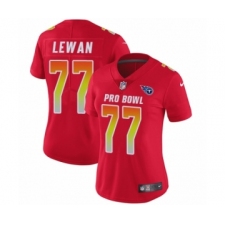 Women's Nike Tennessee Titans #77 Taylor Lewan Limited Red AFC 2019 Pro Bowl NFL Jersey