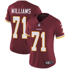 Women's Nike Washington Redskins #71 Trent Williams Elite Burgundy Red Team Color NFL Jersey