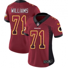 Women's Nike Washington Redskins #71 Trent Williams Limited Red Rush Drift Fashion NFL Jersey