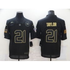 Men's Washington Redskins #21 Sean Taylor Black Nike 2020 Salute To Service Limited Jersey