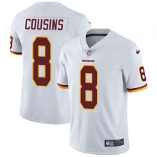 Men's Nike Washington Redskins #8 Kirk Cousins White Vapor Untouchable Limited Player NFL Jersey