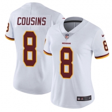 Women's Nike Washington Redskins #8 Kirk Cousins White Vapor Untouchable Limited Player NFL Jersey