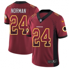 Men's Nike Washington Redskins #24 Josh Norman Limited Red Rush Drift Fashion NFL Jersey