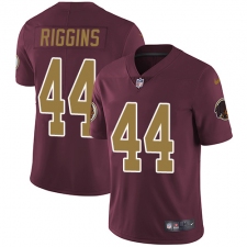 Youth Nike Washington Redskins #44 John Riggins Elite Burgundy Red/Gold Number Alternate 80TH Anniversary NFL Jersey