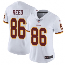 Women's Nike Washington Redskins #86 Jordan Reed Elite White NFL Jersey