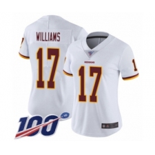 Women's Washington Redskins #17 Doug Williams White Vapor Untouchable Limited Player 100th Season Football Jersey