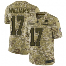 Youth Nike Washington Redskins #17 Doug Williams Limited Camo 2018 Salute to Service NFL Jersey