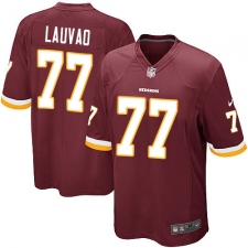 Men's Nike Washington Redskins #77 Shawn Lauvao Game Burgundy Red Team Color NFL Jersey