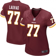 Women's Nike Washington Redskins #77 Shawn Lauvao Game Burgundy Red Team Color NFL Jersey